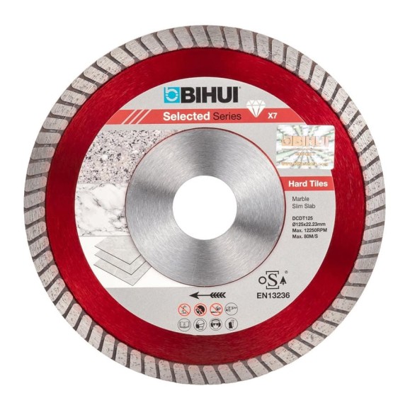 Диск алмазный B-Turbo 125х22.2 мм BIHUI DCDT125