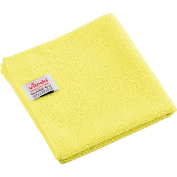 Салфетки VILEDA МикроТафф Бейс, 5шт, микрофибра, желтый, 36х36см, 174182 703620 Салфетки VILEDA МикроТафф Бейс, 5шт, микрофибра, желтый, 36х36см, 174182 703620