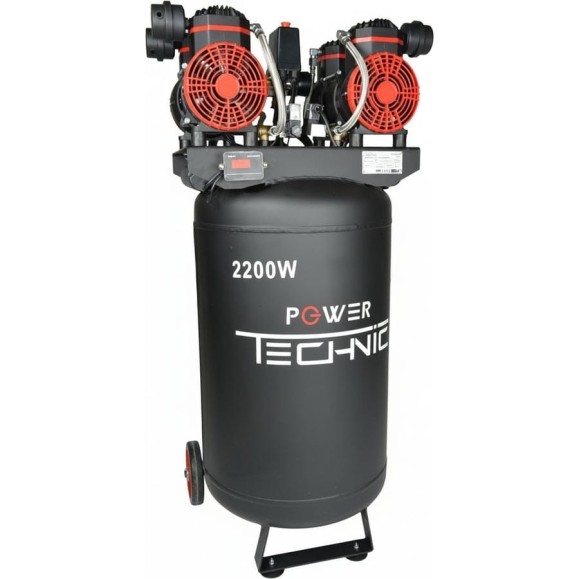 Компрессор POWER TECHNIC безмасляный малошумный с фильтром влагоотделителем ACL480/080V Компрессор POWER TECHNIC безмасляный малошумный с фильтром влагоотделителем ACL480/080V