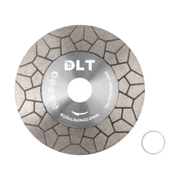 Диск алмазный DLT №35 (SUPERPRO) 125мм, посадочный O 22.23мм, толщина 1.8мм (гранит) 1959 Диск алмазный DLT №35 (SUPERPRO) 125мм, посадочный O 22.23мм, толщина 1.8мм (гранит) 1959