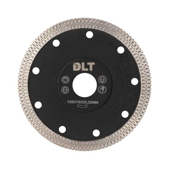 Диск алмазный DLT Turbo-X Black 125мм, посадочный O 22.23мм (керамогранит) 1483 Диск алмазный DLT Turbo-X Black 125мм, посадочный O 22.23мм (керамогранит) 1483