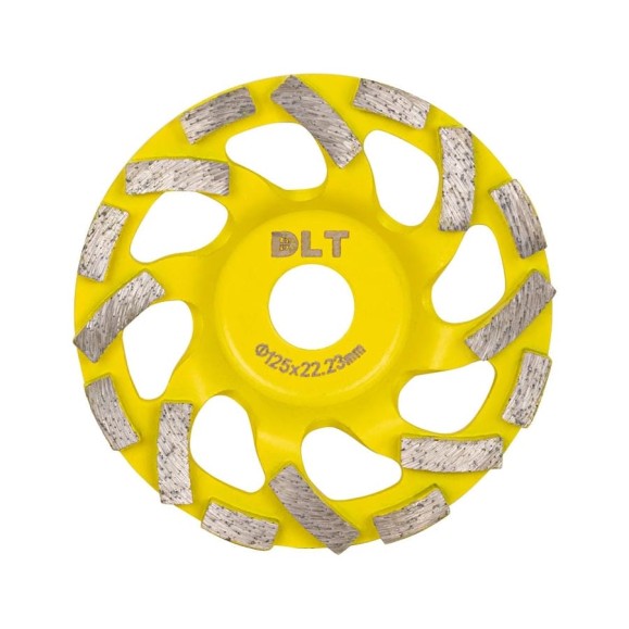 Чашка алмазная DLT FAN Standard (бетон), 125мм, высота алмазного слоя 6мм 1418 Чашка алмазная DLT FAN Standard (бетон), 125мм, высота алмазного слоя 6мм 1418