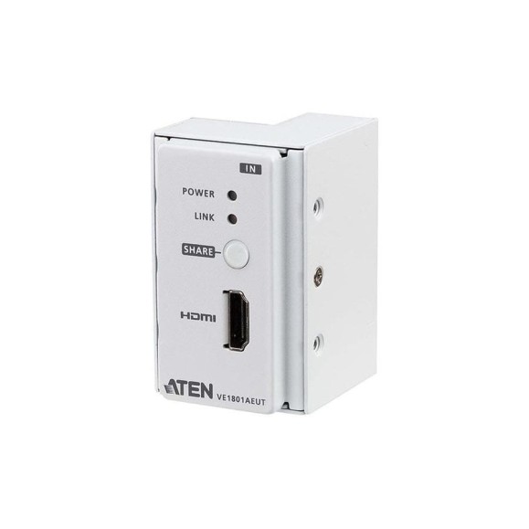 Удлинитель ATEN HDMI HDBaseT-Lite Настенный передатчик с монтажной панелью EU (4K 40м /1080p 70м) VE1801AEUT-AT-G Удлинитель ATEN HDMI HDBaseT-Lite Настенный передатчик с монтажной панелью EU (4K 40м /1080p 70м) VE1801AEUT-AT-G