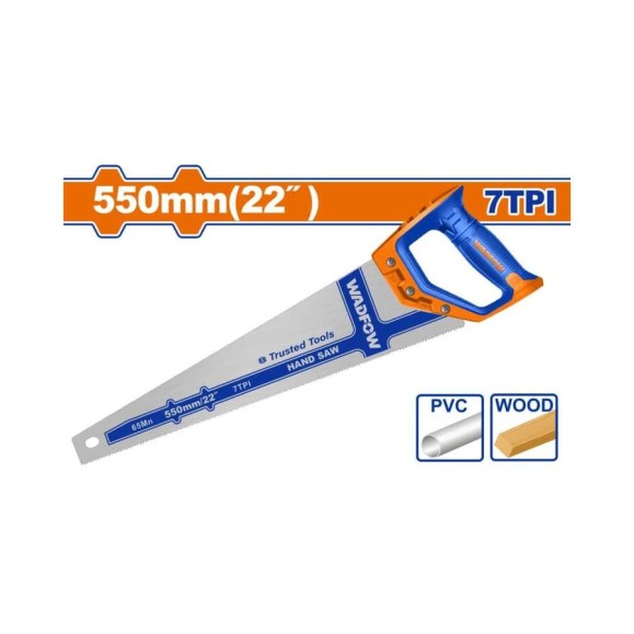 Ножовка по дереву WADFOW 550 мм 7TPI 6/24 WHW1122 Ножовка по дереву WADFOW 550 мм 7TPI 6/24 WHW1122