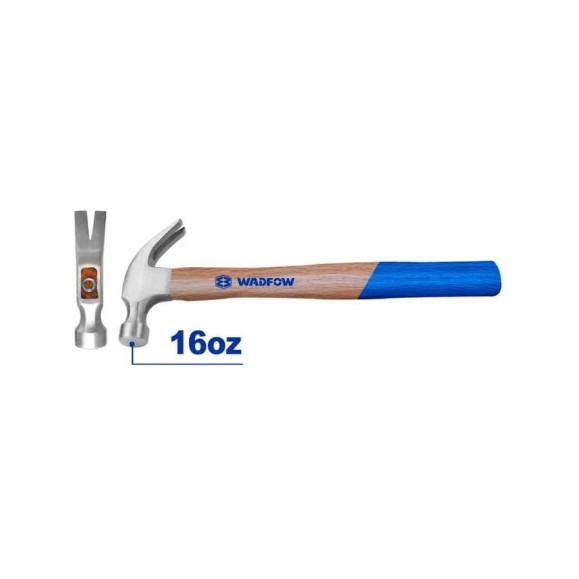 Молоток-гвоздодер WADFOW 450 г 6/24 WMB3316 Молоток-гвоздодер WADFOW 450 г 6/24 WMB3316