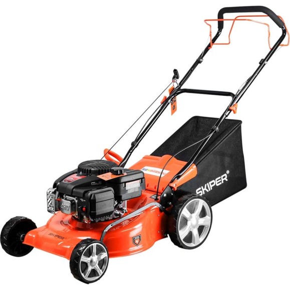 Газонокосилка бензиновая SKIPER GW462S (46 см, самох, Loncin 4лс, стал.дека, тр-сб.60 л,+НОЖ) 00-00022798 Газонокосилка бензиновая SKIPER GW462S (46 см, самох, Loncin 4лс, стал.дека, тр-сб.60 л,+НОЖ) 00-00022798