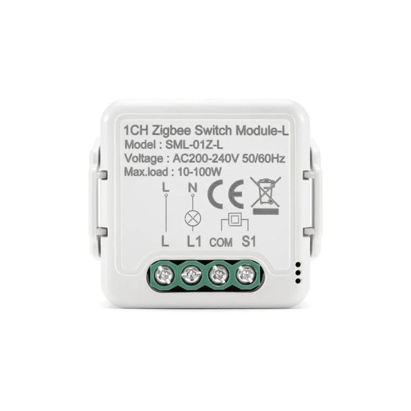 Умный выключатель SmartButler 1 канал (Zigbee, 230В, 0,5A, без нейтрали) SB020300 Умный выключатель SmartButler 1 канал (Zigbee, 230В, 0,5A, без нейтрали) SB020300