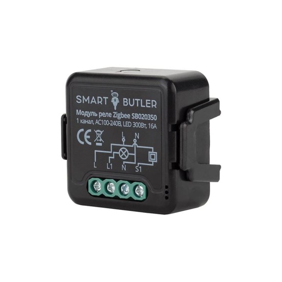 Модуль реле SmartButler Zigbee 1 канал SB020350 Модуль реле SmartButler Zigbee 1 канал SB020350