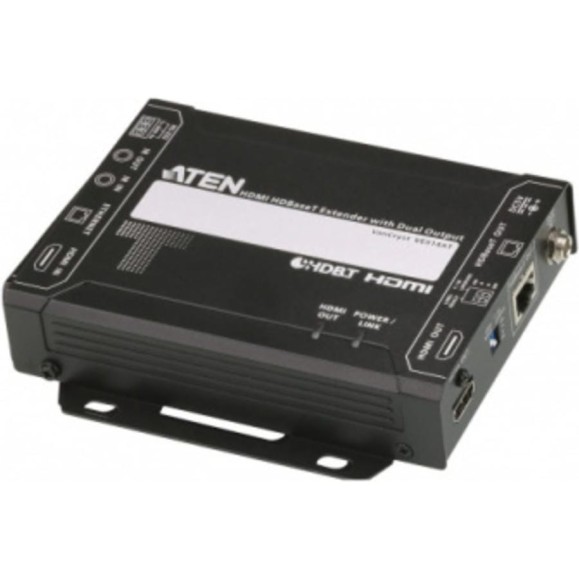Передатчик ATEN HDMI HDBaseT, Dual Output (4K 100м / 1080p 150м) VE814AT-ATA-G Передатчик ATEN HDMI HDBaseT, Dual Output (4K 100м / 1080p 150м) VE814AT-ATA-G