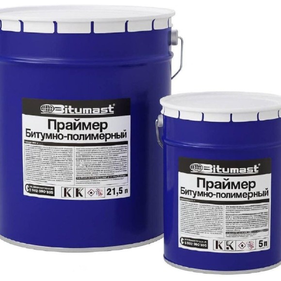 Праймер битумно-полимерный Bitumast 5 л / 4 кг 4607952900219 Праймер битумно-полимерный Bitumast 5 л / 4 кг 4607952900219
