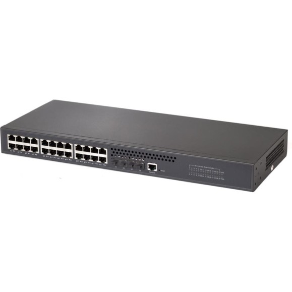 Коммутатор Netlink NL-SW-2L-24T4S-S Layer 2+ managed Ethernet switch: 4_1G/2.5G SFP slots + 24_10/100/1000M RJ45 ports УТ-00003708