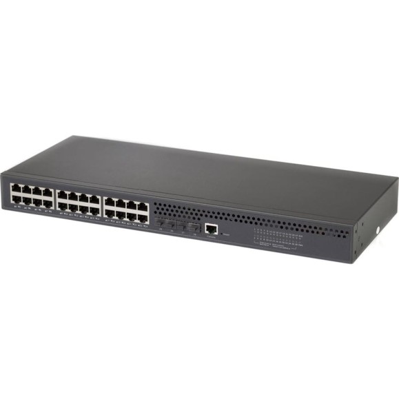 Коммутатор Netlink NL-SW-2L-24TP4X-S Layer 2+ managed PoE switch: 4_1G/2.5G/10G SFP+ slots + 24_10/100/1000M RJ45 PoE ports 280W УТ-00003713