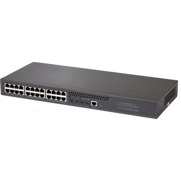 Коммутатор Netlink NL-SW-2L-24T4X-S Layer 2+ managed Ethernet switch: 4_1G/2.5G/10G SFP+ slots + 24_10/100/1000M RJ45 УТ-00003712