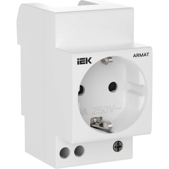 Розетка на DIN-рейку IEK ARMAT 45мм с заземл. с з/ш 16А AR-SOD-G-GND-S-016 Розетка на DIN-рейку IEK ARMAT 45мм с заземл. с з/ш 16А AR-SOD-G-GND-S-016
