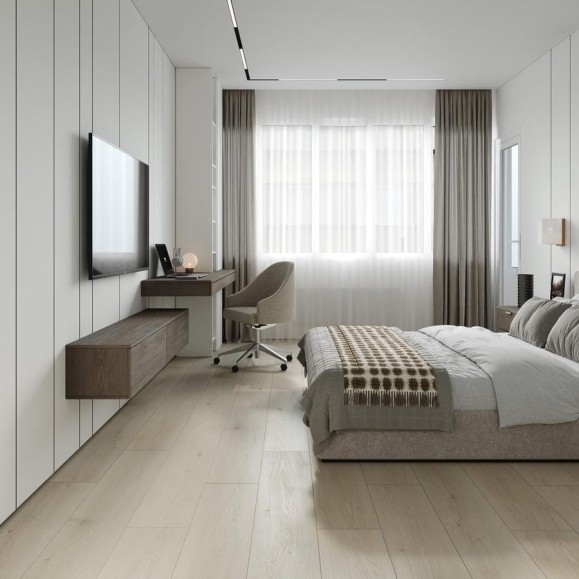 Плитка FLOORWOOD SPC Uantroo 0,5 4V (1220х228х5 мм) c подложкой Дуб Милан (2,23 кв.м) 7492 Т0039037