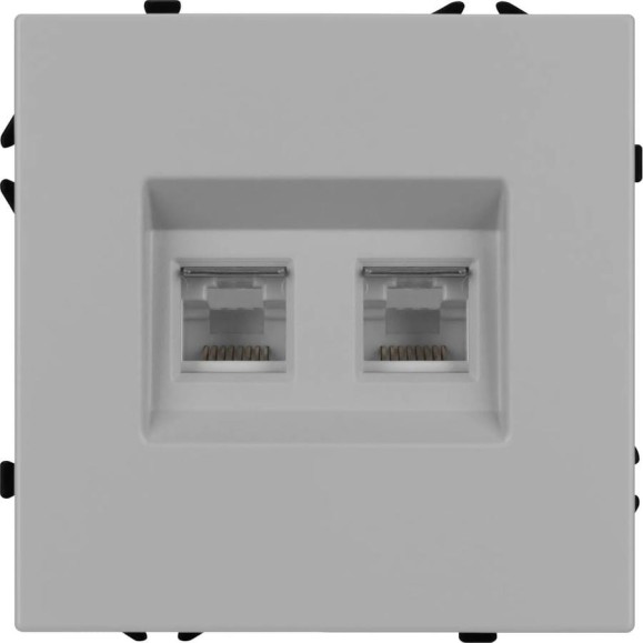 Механизм сдвоенной телефонной розетки Arlight SCT-NOBE-MTL2-SFPL-IS 1шт 061890
