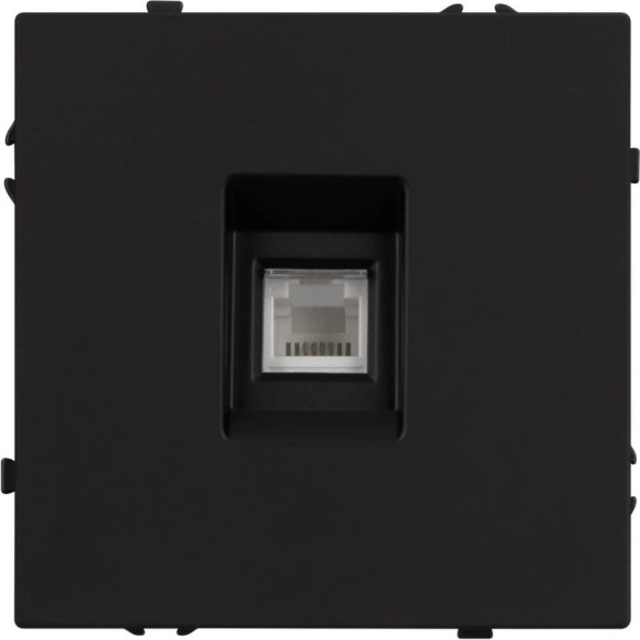 Механизм телефонной розетки Arlight SCT-NOBE-MTL1-SFPL-BK 1шт 054301