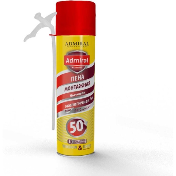 Пена бытовая Admiral Stars 40 всесезонная  400 г 500 мл 1/12шт ЦБ-10004965