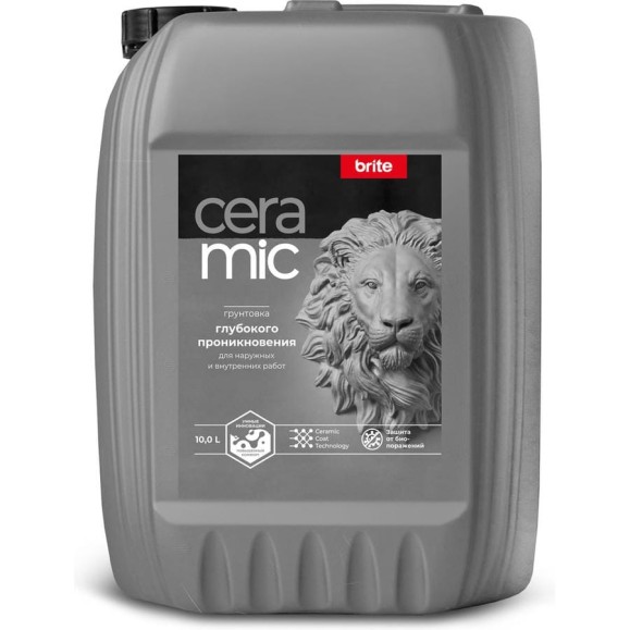 Грунтовка глубокого проникновения BRITE CERAMIC канистра 10 л О04610
