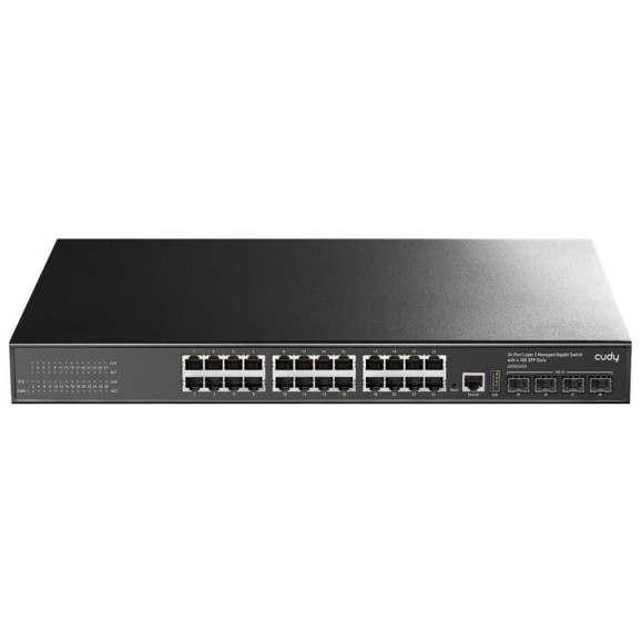 Управляемый коммутатор Cudy GS5024S4 3-го уровня с 24 гигабитными портами и 4 портами SFP+ 10000152550 Управляемый коммутатор Cudy GS5024S4 3-го уровня с 24 гигабитными портами и 4 портами SFP+ 10000152550