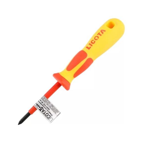 Отвертка изолированная Licota VDE 1000V PZ0, 60 мм ASD-930600