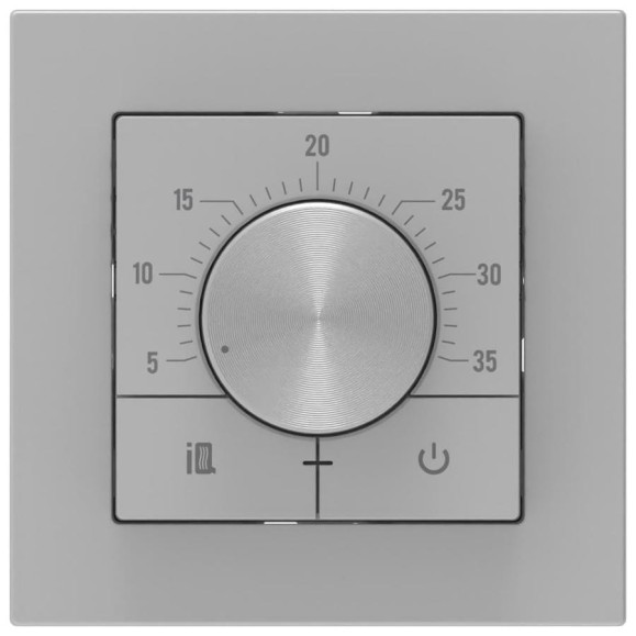 Терморегулятор IQWATT IQ Thermostat Dm серебристый 102725 Терморегулятор IQWATT IQ Thermostat Dm серебристый 102725