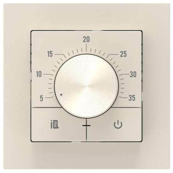 Терморегулятор IQWATT IQ Thermostat Dm слоновая кость 102726 Терморегулятор IQWATT IQ Thermostat Dm слоновая кость 102726