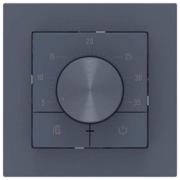 Терморегулятор IQWATT IQ Thermostat Dm графит 102727 Терморегулятор IQWATT IQ Thermostat Dm графит 102727