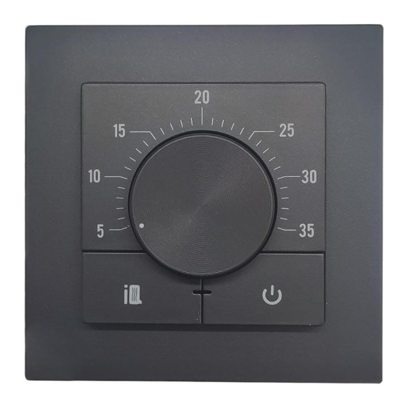 Терморегулятор IQWATT IQ Thermostat Dm черный 101679 Терморегулятор IQWATT IQ Thermostat Dm черный 101679