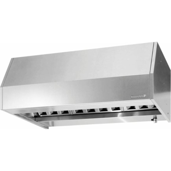 Зонт вытяжной закрытый Mecon ЗВЗн - 1000x1000x400 Norma Inox, пристенный ЗВЗ-NIn10010040-п