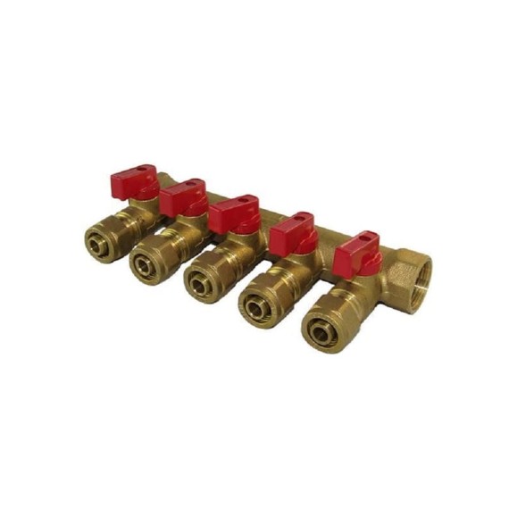 Коллектор с шаровым краном SMT 1х16х5 5 выходов 20шт/кор, 1833Н101605-20R Коллектор с шаровым краном SMT 1х16х5 5 выходов 20шт/кор, 1833Н101605-20R