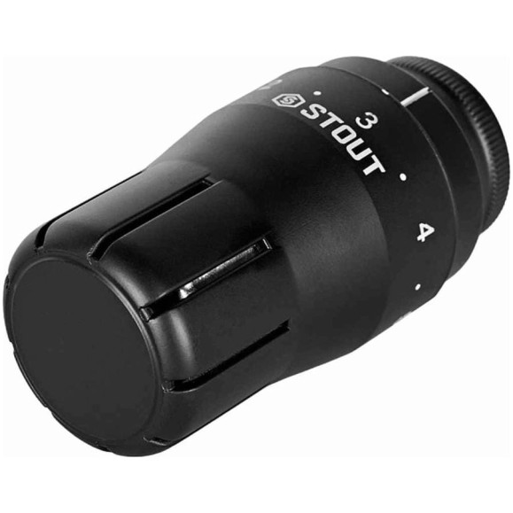 Головка термостатическая STOUT SHTD-0002-003015B Design черная, жидкостная RG00943679DTHT Головка термостатическая STOUT SHTD-0002-003015B Design черная, жидкостная RG00943679DTHT