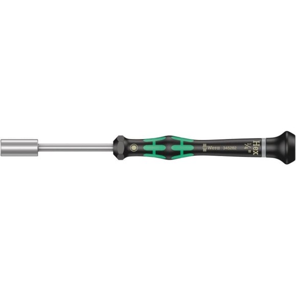 Отвёртка торцевая прецизионная WERA 2069 Kraftform Micro с внутренним шестигранником, 1/4 x 60 мм WE-345282 Отвёртка торцевая прецизионная WERA 2069 Kraftform Micro с внутренним шестигранником, 1/4 x 60 мм WE-345282