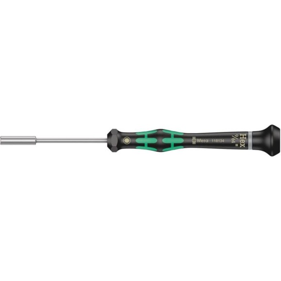 Отвёртка торцевая прецизионная, с внутренним шестигранником WERA 2069 Kraftform Micro 9/64 x 60 мм WE-118134 Отвёртка торцевая прецизионная, с внутренним шестигранником WERA 2069 Kraftform Micro 9/64 x 60 мм WE-118134