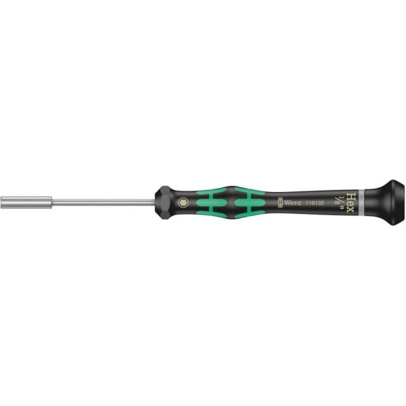 Отвёртка торцевая прецизионная, с внутренним шестигранником WERA 2069 Kraftform Micro 1/8 x 60 мм WE-118132 Отвёртка торцевая прецизионная, с внутренним шестигранником WERA 2069 Kraftform Micro 1/8 x 60 мм WE-118132