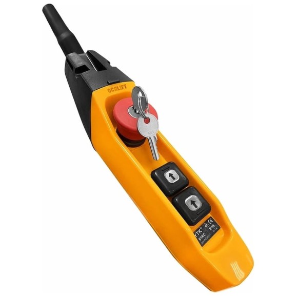 Пульт управления OCALIFT 2 кнопки 1 скорость, стоп, ключ, IP55 TNHA1-61FY Пульт управления OCALIFT 2 кнопки 1 скорость, стоп, ключ, IP55 TNHA1-61FY