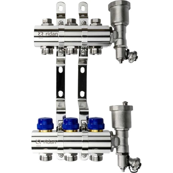 Коллектор+кронштейн+торцевая секция Ридан FHF-3R set 088U0703R Коллектор+кронштейн+торцевая секция Ридан FHF-3R set 088U0703R