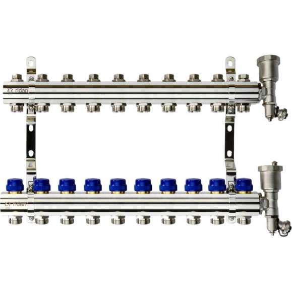 Коллектор+кронштейн+торцевая секция Ридан FHF-10R set 088U0710R Коллектор+кронштейн+торцевая секция Ридан FHF-10R set 088U0710R