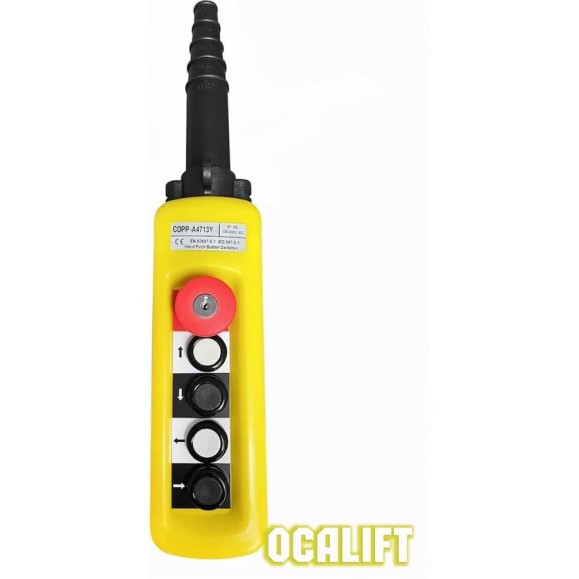 Пульт управления OCALIFT 4 кнопки, 1 скорость, стоп, ключ, IP55 A4713Y COPP-A4713Y Пульт управления OCALIFT 4 кнопки, 1 скорость, стоп, ключ, IP55 A4713Y COPP-A4713Y