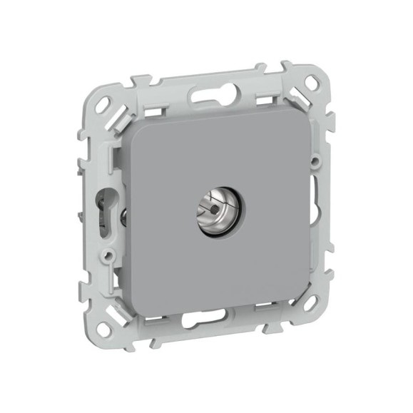 Розетка IEK FLITE TV экранированная, оконечная тип M РТВм-1-1-1-ФлС серый FI-A13-O-K03