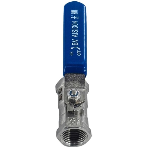 Кран шаровый NEWKEY муфтовый стандартнопроходной нержавеющий 1PC AISI304 DN15 1/2 PN64 NK-BMG15/4 Кран шаровый NEWKEY муфтовый стандартнопроходной нержавеющий 1PC AISI304 DN15 1/2 PN64 NK-BMG15/4