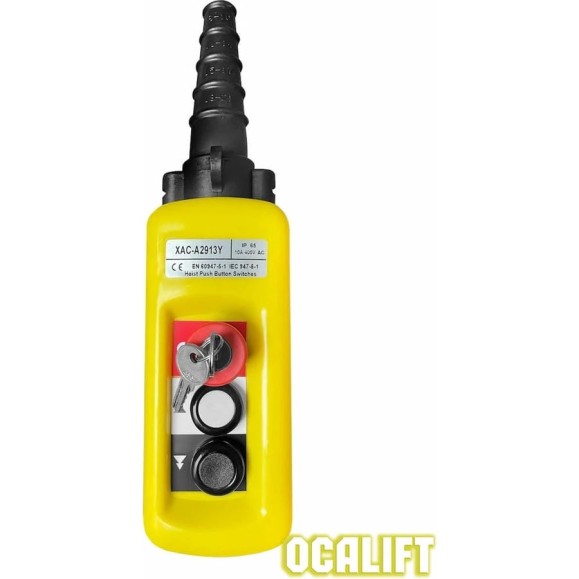 Пульт управления OCALIFT 2 кнопки, 2 скорости, стоп, ключ, IP65 A2913Y XAC-A2913Y