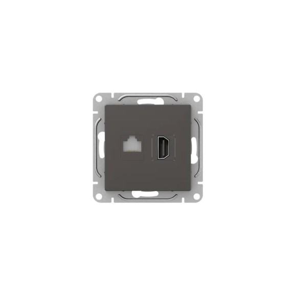 Механизм розетки EKF Эпика HDMI+RJ45 (cat5), мокко UP1-SOM-HDMI-RJ45 Механизм розетки EKF Эпика HDMI+RJ45 (cat5), мокко UP1-SOM-HDMI-RJ45