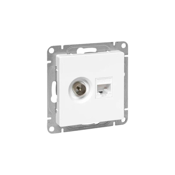 Механизм розетки EKF Эпика TV+RJ45 (cat5), кремовый UP1-SOI-TV-RJ Механизм розетки EKF Эпика TV+RJ45 (cat5), кремовый UP1-SOI-TV-RJ