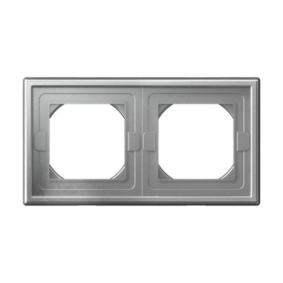 Рамка 2-постовая ArtGallery, IP44, универсальная Systeme Electric Алюминий GAL440302 Рамка 2-постовая ArtGallery, IP44, универсальная Systeme Electric Алюминий GAL440302