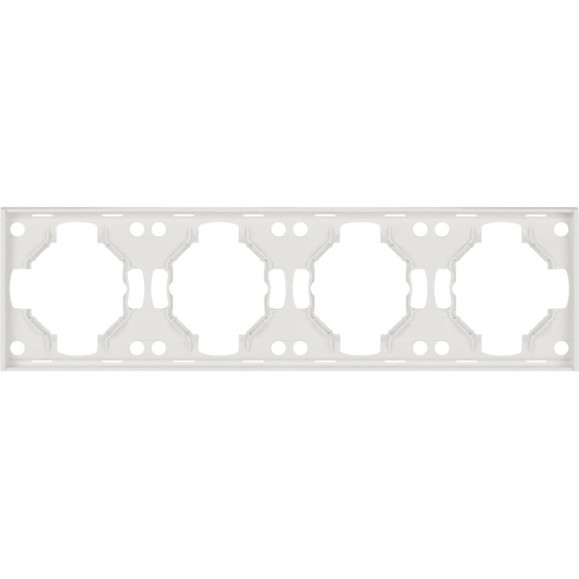 Рамка для розеток и выключателей ЭРА Arktik 16-5004-08 на 4 поста белый матовый Б0070581