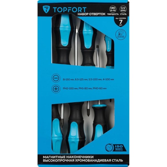 Набор отверток TOPFORT 7 шт (547407) 2100554 Набор отверток TOPFORT 7 шт (547407) 2100554