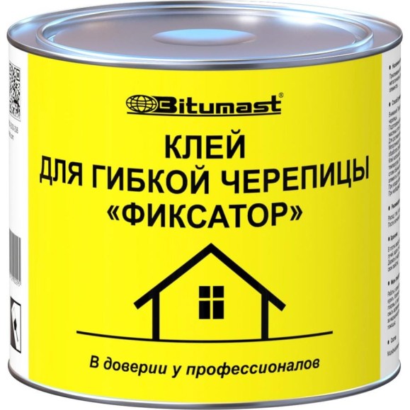 Клей для гибкой черепицы Bitumast 5л/4,2кг 4607952900295 Клей для гибкой черепицы Bitumast 5л/4,2кг 4607952900295