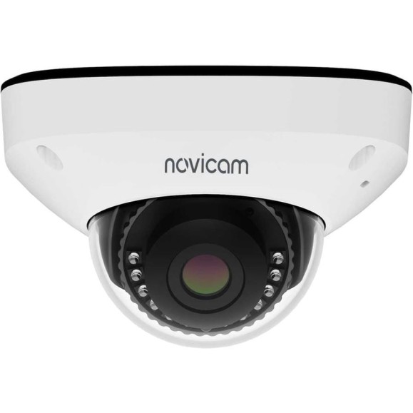 Камера видеонаблюдения IP купольная ULTRA 54M 1/2.8 STARVIS CMOS, 5 Мп 25 к/с, 2.8 мм, ИК 30 м, PoE уличная всепогодная v. Novicam 1010V Камера видеонаблюдения IP купольная ULTRA 54M 1/2.8 STARVIS CMOS, 5 Мп 25 к/с, 2.8 мм, ИК 30 м, PoE уличная всепогодная v. Novicam 1010V