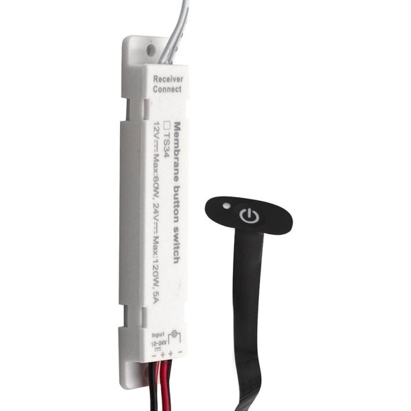 Датчик касания FERON 60/120W 12-24V с кабелем (25 см) SEN35, черный, 52167 Датчик касания FERON 60/120W 12-24V с кабелем (25 см) SEN35, черный, 52167